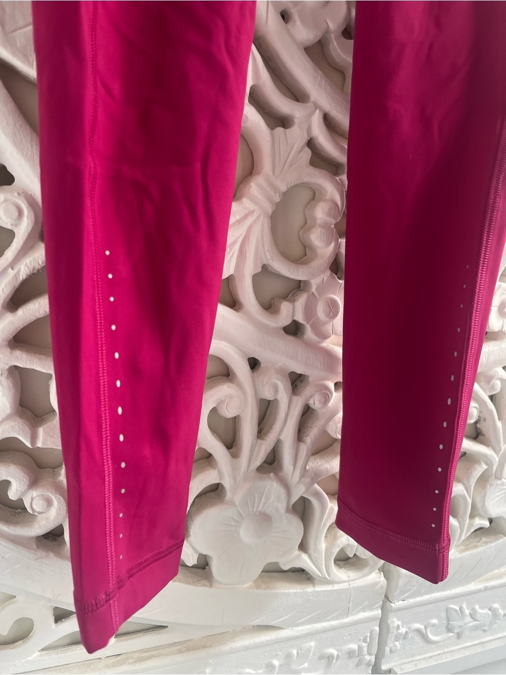 Lululemon Fast & Free Leggings Pink Size 2 High Rise Running Nulux Pockets - Picture 3 of 6
